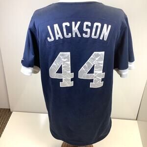 NY Yankees Reggie Jackson #44 Blue Nike Cooperstown Collection Jersey Size L